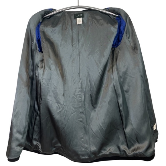 J. Crew Women's Black Double Breasted Wool Blend Peacoat - Picture 6 of 9